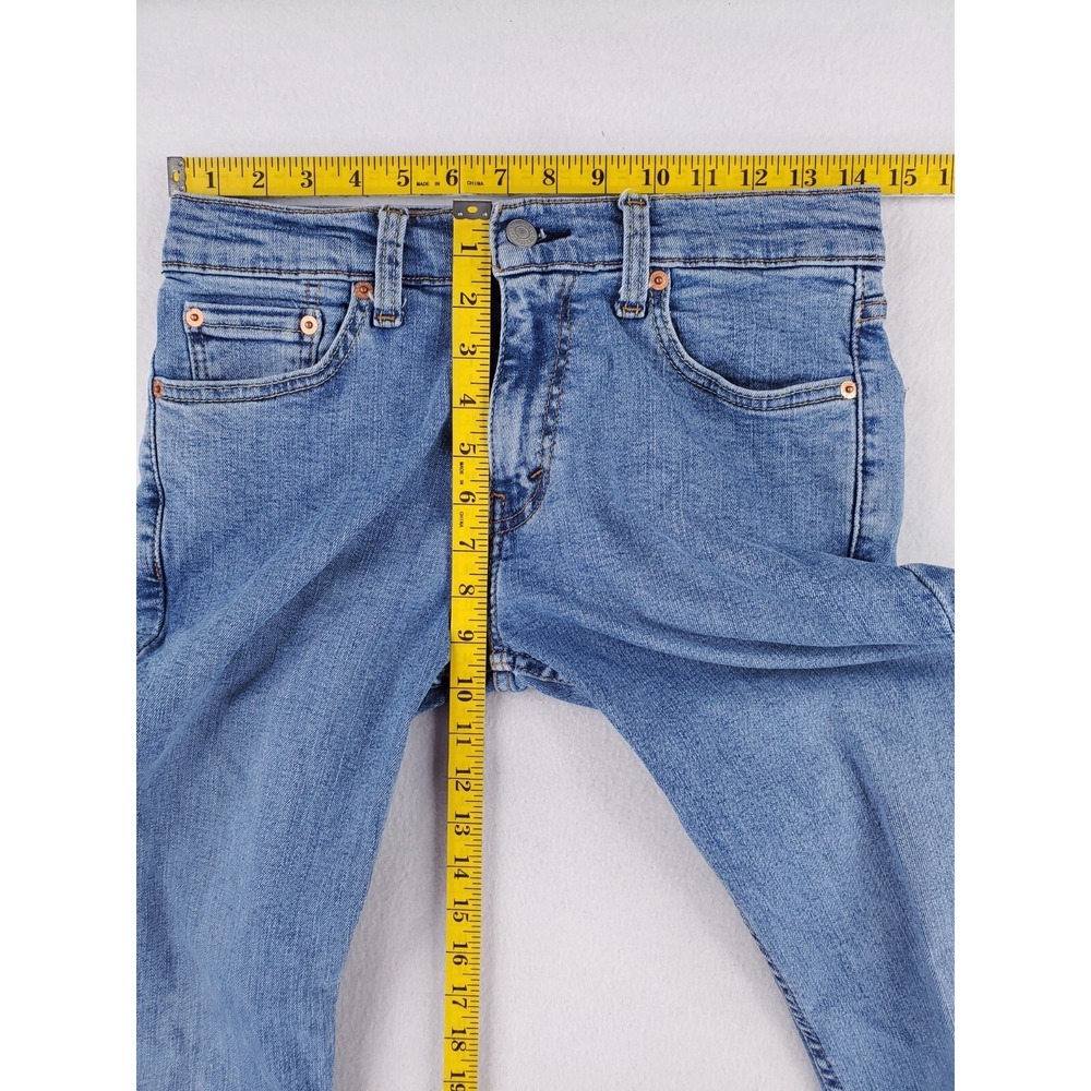 Levis 511 Jeans Mens 29x30 Slim Tapered Stretch Denim Pants Low Rise Stone Wash - Picture 13 of 16